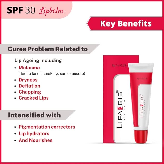 rayihni LIP BALM WITH SPF 30 FOR MEN AND WOMEN, 9GM | DARK TO LIGHT, DRY, CRACKED LIPS | WITH ROSE OIL, VITAMIN E, KOKUM AND SHEA BUTTER | FOR PIGMENTATION CARE, SUN DAMAGE, MOISTURIZED & SOFT LIPS - Image 4